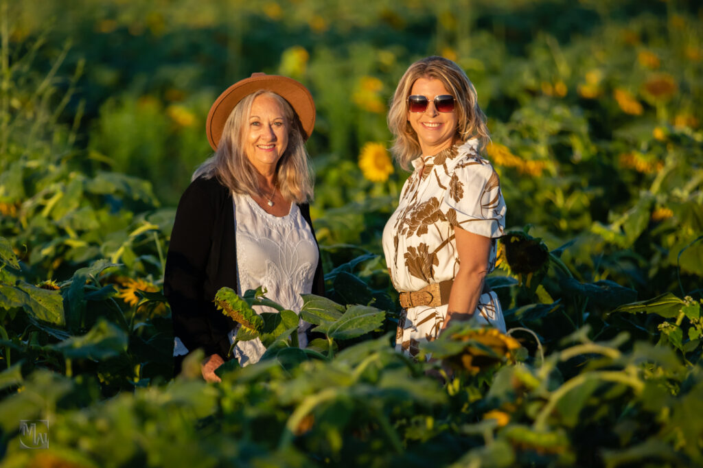 woman in sunflowers