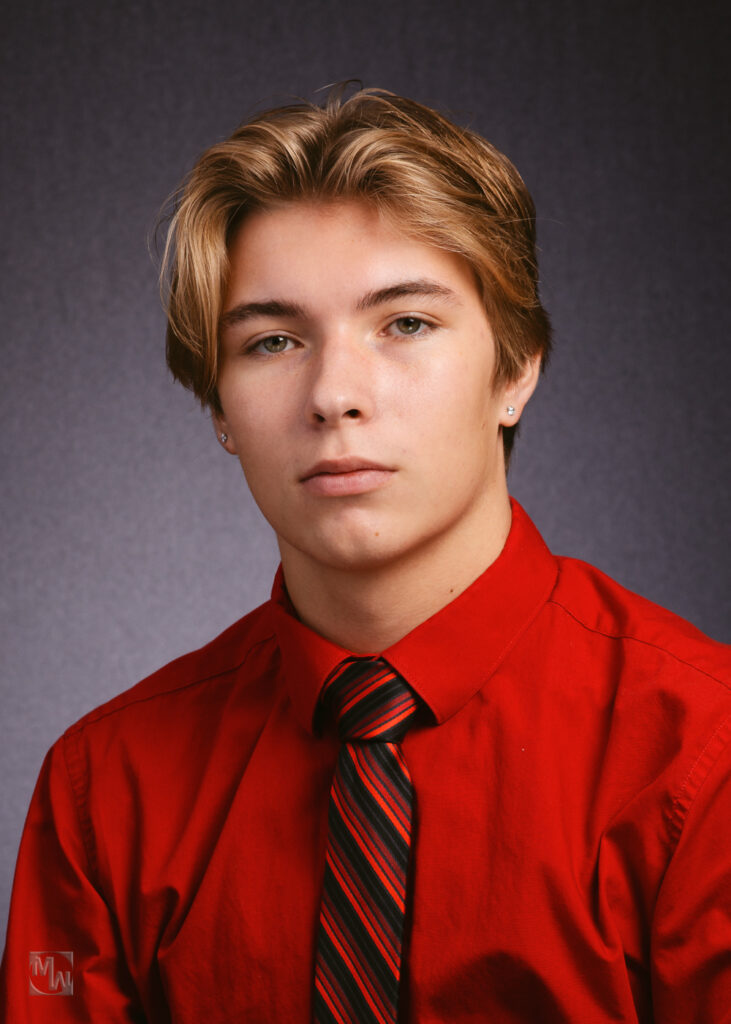 senior pic male student